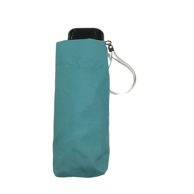 5 Lipat Manual Buka pongee Payung Saku Kecil dengan rusuk fiberglass
