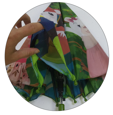 Bingkai Logam Kecil Pongee Dua Lapisan Payung Untuk Anak-anak