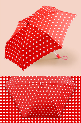 Polka Dot Printing 21inchx8K Pongee 190T Sun Protection Payung Untuk wanita