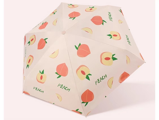 Anti UV Lipat 190T Pongee Mini Capsule Umbrellas With Case