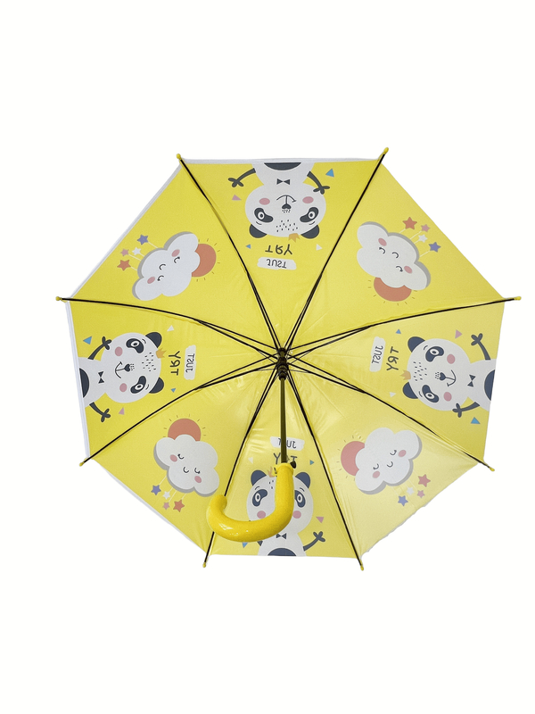 2025 Desain Baru OEM 19 Inchi Dome Karton Dan Hewan Super Waterproof Anak Payung POE PVC