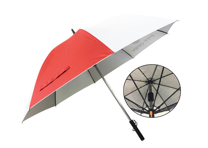 105cm Payung Dengan Pengisi Daya Usb, Payung Pendingin Dengan Kipas UV Melindungi Pover