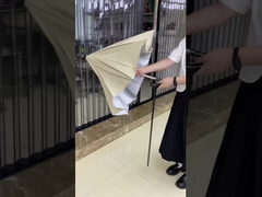 Payung Pongee Luar Ruangan Pribadi dengan Rib Metal dan Serat Kaca Badai